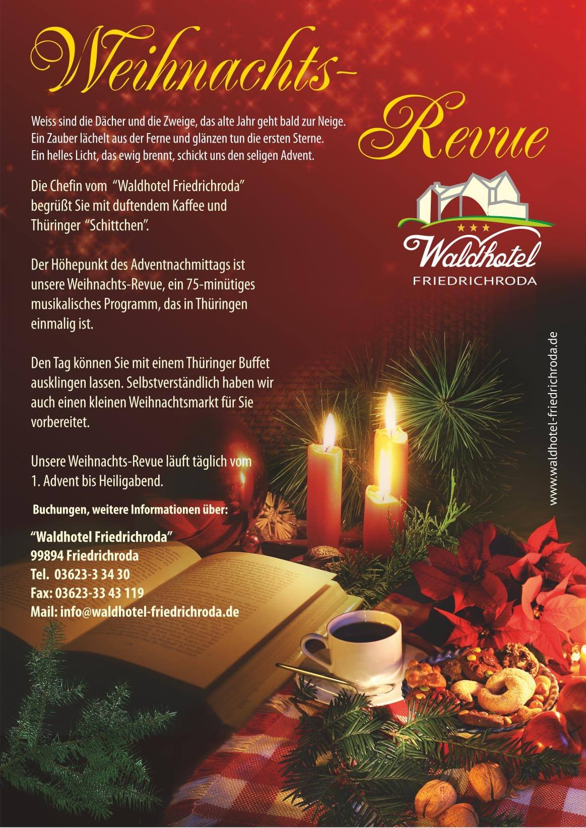 Weihnachts-Revue im Waldhotel Friedrichroda